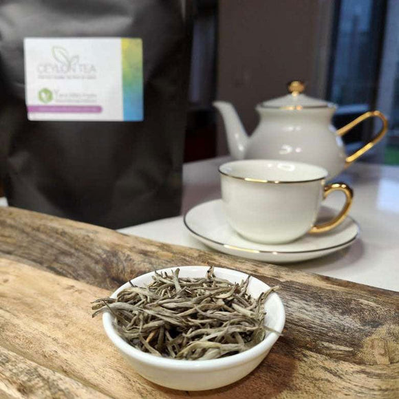 SILVER tips / Pure Ceylon White Tea Leaves - 75g